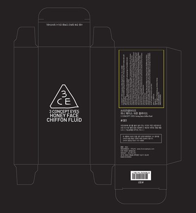 Image Of Carton (3 Concept Eyes Honey Face Chiffon Fluid 001 Carton)